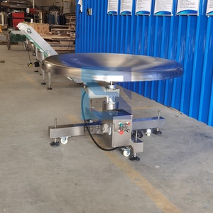 Neue drehzahl verstellbare Edelstahl-Geschwindigkeit 304 # Rotations sammel verpackungs tabelle Fertige Produkte Lebensmittel förderer - Product Image 3