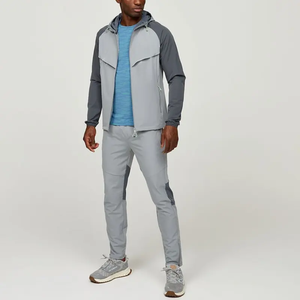 Chándal cortavientos reflectante personalizado para hombre, ropa de calle para correr, chándal de nailon transpirable con cremallera para hombre, chándal deportivo - Product Image 1