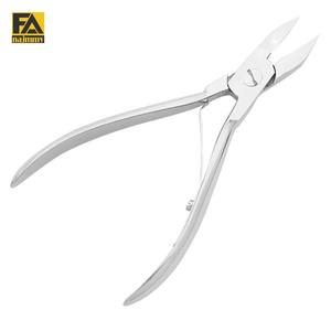 Pinces à ongles à cuticules (poignée unie/imprimée) poignée miroir en acier inoxydable CE & ISO approuvé - Product Image 1