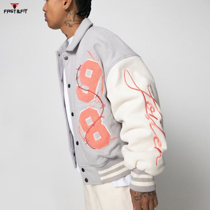 Chaquetas universitarias Letterman de alta calidad, cuerpo de lana, mangas completas, ropa de invierno, chaqueta de béisbol Universitaria Inteligente y elegante para hombres - Product Image 3