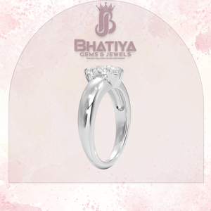 แหวนหมั้นโซลิแทร์14K 18K ชุบทองแหวนเพชรสำหรับปลูกในห้องปฏิบัติการเครื่องประดับ - Product Image 6