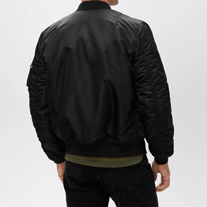 Chaqueta Bomber de Invierno 2025 para Hombre, Personalizada, Reversible, con Bolsillos Laterales, Resistente al Viento, de Lona, con Cuello Alto y Logotipo Frontal - Product Image 4