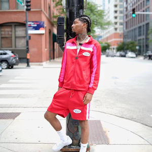 Conjunto de cortavientos y pantalones cortos personalizados a la moda para hombre, ropa de calle, chándal de verano de 2 piezas - Product Image 1