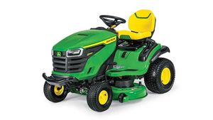 Tondeuse autoportée verte et jaune à essence monocylindre pour jardin domestique - Product Image 4