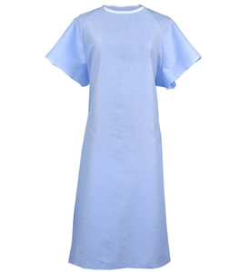 Robe médicale pour patient en tissu denim, usage hospitalier, unisexe - Product Image 6