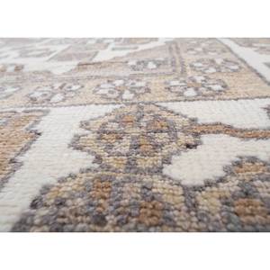 Alfombras de Lana Tejidas a Mano Color Marfil con Diseño de Medallón Rectangular y Patrones Abstractos para Sala de Estar, Pasillo y Entrada - AKWT-1066 - Product Image 3