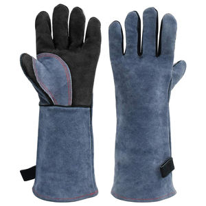 Protective <b>Stick</b> Welding Gloves for <b>Welders</b> Outdoor Touch Screen Heavy Duty Leather Safety Long Gloves for Men - Product Image 1