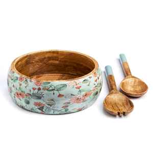 Tazón Redondo Ecológico de Madera de Mango con Revestimiento de Esmalte Impreso, Apto para Lavavajillas, Personalizable, Vajilla Elegante para Cenas Premium - Product Image 1