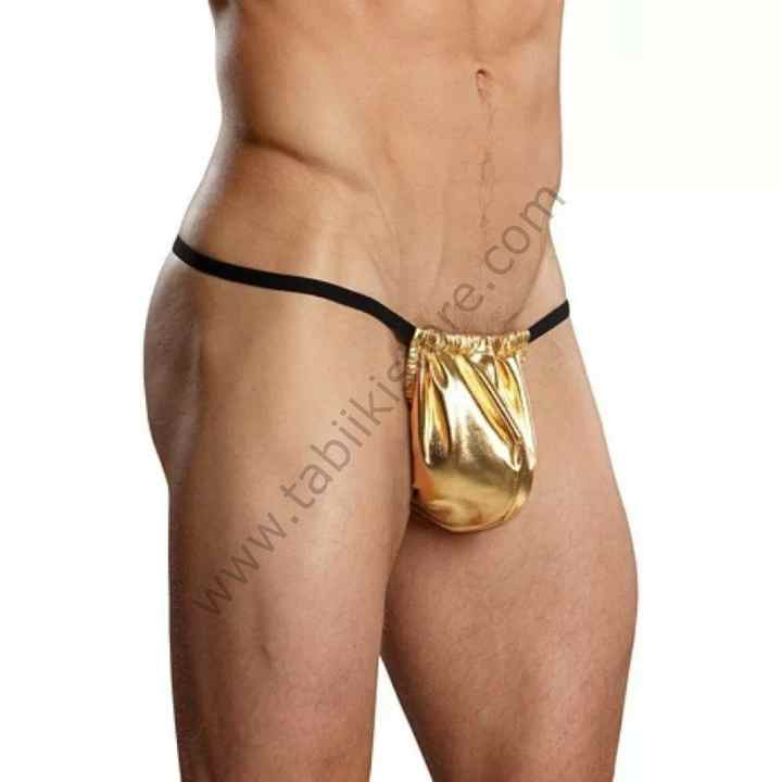 Fancy Men's Sexy Gold Color Underwear