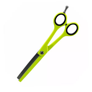 Tijeras de adelgazamiento de cabello de peluquero de Color verde 6,5 "con cuchillas afiladas duraderas Tijeras de adelgazamiento de cabello de acero alemán - Product Image 4