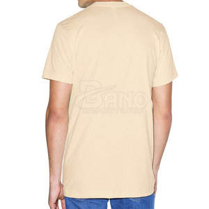 Camiseta de hombre de la mejor calidad Diseño personalizado Tela de punto de fibra de algodón/bambú Más popular - Product Image 3