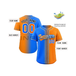 Conjuntos de uniformes de Jersey de béisbol y softbol, ropa de béisbol de poliéster 100%, diseño personalizado, patrón de equipo juvenil, sublimación - Product Image 4