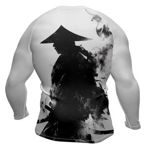 เสื้อแรชการ์ดสำหรับผู้ชายเสื้อยืดรัดรูประบายอากาศได้ดีผ้าโพลีเอสเตอร์/ ไนลอน120กรัมพิมพ์ลายดิจิตอลแขนเต็ม - Product Image 4