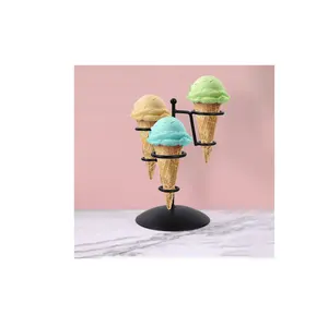 גלידת מתכת לעמוד על דוכן גלידה תצוגה עם שימוש בעבודת יד 3 גודל שונים, אינדיה רפסודה