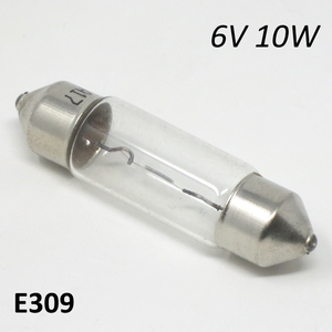 Bombilla torpedo festoon de 6V 10W para faro delantero Lambretta J50 + LUI50 - Product Image 1