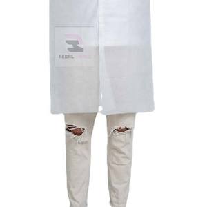 เสื้อคลุมนอนวูฟเวนสำหรับโรงพยาบาลเสื้อคลุมกันน้ำมีแขนชุดพยาบาลทางการแพทย์ - Product Image 3