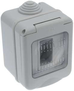 Contenitore da Esterno IP55 Colore Grigio 1 Posto - Product Image 1