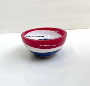 Bol à salade en résine pour la cuisine et la table Nouveau design de bol en résine pour le service fait à la main pour la maison et le jardin Bols de vaisselle Personnalisation - Product Image 3