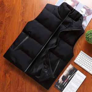 Venta al por mayor de abrigos de los hombres de gran cremallera bolsillo cordón Logo personalizado hombres chaqueta cortavientos impermeable chaqueta acolchada hombres - Product Image 5