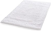 Tapis de bain 100% coton pur, super doux, absorbant, tufté, moderne, 17x24, réversible, fait main, lourd, lavable, pour la maison et l'hôtel