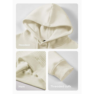 Sudadera con capucha con logotipo bordado lavado con ácido desgastado Vintage personalizada, ropa de calle, sudaderas con capucha de algodón francés Terry para hombre para invierno - Product Image 4