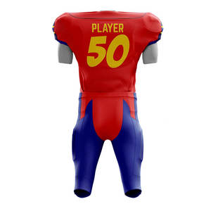 Uniforme de football américain confortable pour hommes, vêtements de sport en polyester respirant à manches courtes - Product Image 2