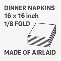 Serviettes en papier jetables biodégradables écologiques certifiées FSC, douces comme du tissu, pour dîner, mariages et événements, 16x16 pouces, USA