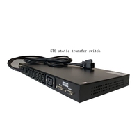 Interrupteur de transfert statique (STS) monophasé 16A 220VAC 6kA à montage en rack 19 pouces CFCX, double alimentation