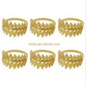 ห่วงใส่ผ้าเช็ดปากสำหรับตกแต่งโต๊ะทำจากอลูมิเนียมสีทองอุปกรณ์ตกแต่งโต๊ะสำหรับงานแต่งงานคุณภาพระดับพรีเมียมดีไซน์มาตรฐาน - Product Image 3