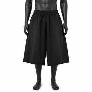 Pantalones Cortos Deportivos Holgados para Hombre, Corte Holgado, Largura hasta la Rodilla, Estilo Urbano, Casuales, de Algodón, Cintura Elástica, Venta al Por Mayor OEM - Product Image 1