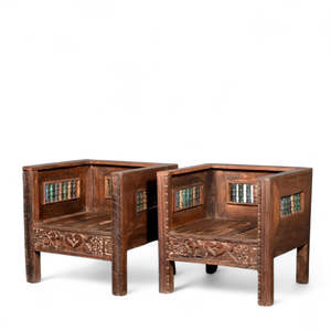 Canapé en bois de style rustique, design durable, fabriqué en bois - Product Image 4