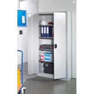 Armadio per materiali con porte a battente, armadio da lavoro, Serie Base 12 H 1950 x P 400 x L 935 mm - Product Image 2