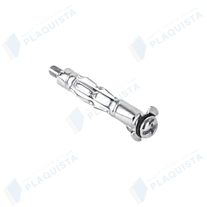 Tassello per Parete Cava Zincato 4 x 38mm con Vite, Confezione da 100 - Product Image 1