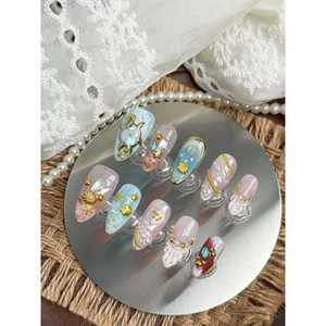 Uñas Postizas Atlantis Glow, Arte de Uñas con Efecto Brillante - Product Image 2