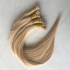 Wholesale 20 Inch Unprocessed Remy Virgin Cuticle Aligned I Tips No 27 <b>Silky</b> Shine Straight Wave Bundle Human Hair Extension - Product Image 5
