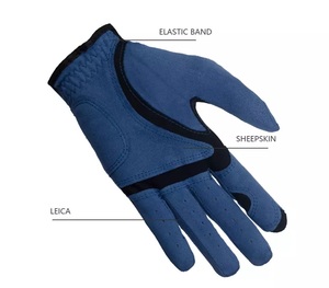 Gants de golf pour adultes avec logo personnalisé du meilleur fabricant Gants de golf respirants en cuir de mouton Cabretta Prix de gros Utilisation sportive - Product Image 6