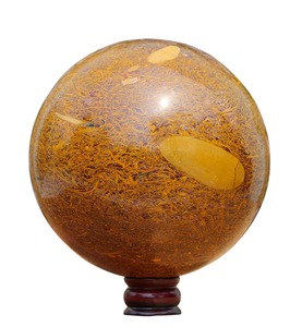 Sphère en agate de cristal de calligraphie naturelle de qualité supérieure, décoration d'intérieur, art Feng Shui, objets de collection, gravure de qualité supérieure - Product Image 1