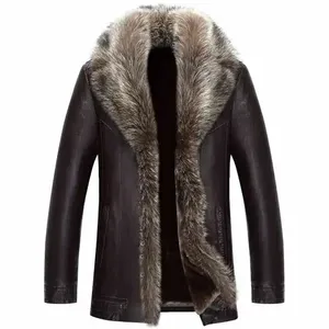 Inside Fur Warme Leder Herren jacke benutzer definierte Mode Kleidung Motorrad Stil Mode Kleidung lässig tragen Lederjacke