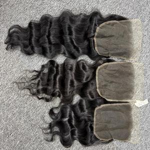 Vente En Gros Extensions De Cheveux Humains Bruts Natural Wave en HD lace 6x6 De La Source De La Plus Haute Qualité - Product Image 5