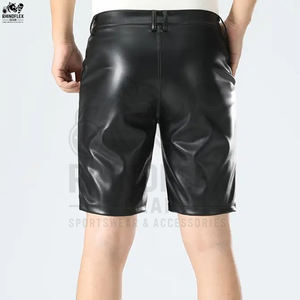Wholesale High Quality Premium <b>Men's</b> <b>Leather</b> <b>Shorts</b> Best Manufacturer Oem Professional Design Fashion <b>Shorts</b> For Sale - Product Image 2