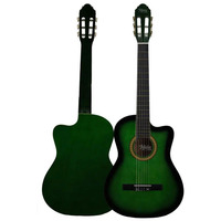 4/4 Natural Classical Guitar Kit Mahogany Neck Gloss Finish Adjustable Truss Rod 6-String Beginner-Friendly Guitar Stand Bag