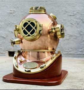 Casque de plongée sous-marine antique de qualité supérieure, magnifiquement fait main - Product Image 2