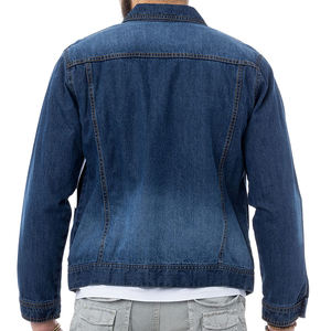 Veste en jean unie pour homme, coupe slim minimaliste, vêtement d'extérieur, veste en jean pour homme pour le streetwear |   Veste de camionneur en jean classique - Product Image 2