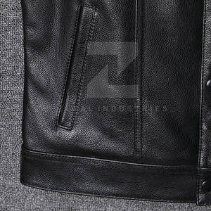 Chaleco de moda de Cuero 100% de buena calidad, precio razonable, ropa de hombre, Chaleco de cuero transpirable - Product Image 6