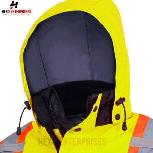 Chaqueta de trabajo de seguridad de alta calidad personalizada 2024, diseño personalizado con cremallera a prueba de agua para trabajadores, incluido el soporte de logotipo personalizado - Product Image 3