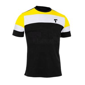 T-shirt d'entraînement de style sportif ultra-doux 100% coton pour homme - Product Image 1