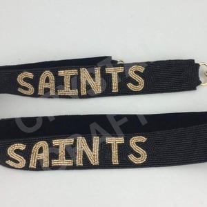 Correas de bolso de cuentas de semillas de oro blanco personalizadas, correa de monedero con cuentas de diseño rojo grande, accesorios de moda - Product Image 4