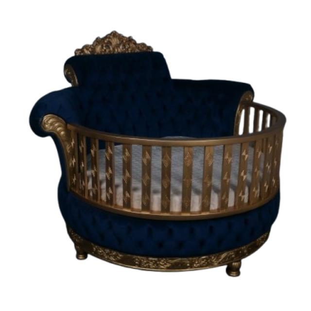 Royal Baby Throne Baby Crib Luxury Royal Crib Solid Wood Modern