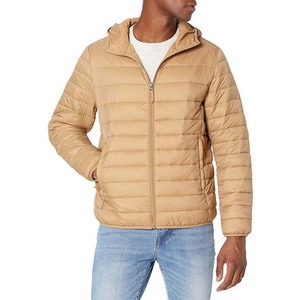 Venta Directa de Fábrica, Chaqueta Acolchada de Manga Larga para Hombre, Estilo Urbano, con Capucha, Cuello Alto, Cremallera, Chaquetas de Tela de Lona Personalizadas para Invierno - Product Image 1