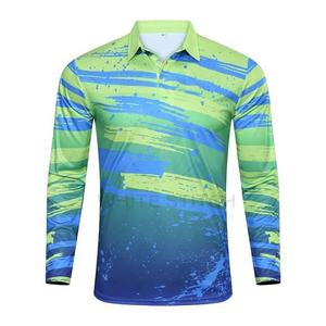 Chemises de pêche à manches longues unisexes pour adultes de qualité supérieure UPF50+ 100% polyester Vêtements décontractés personnalisés Grande taille Pêche - Product Image 1